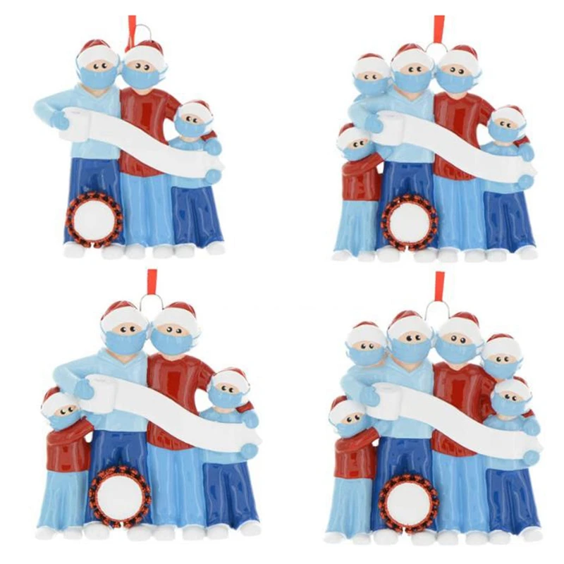 

2020 Christmas Ornaments Quarantine Christmas Party Decoration Gift Product Personalized Family for Party