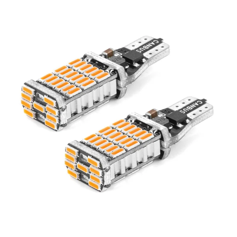 2 шт. W16W T15 Canbus 920 921 912 светодиодный 4014 45 чипы обратный Светильник лампы резервные