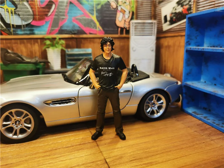 

Модель куклы из смолы, литой под давлением, масштаб 1/18, Nakai Kai Alto IG Porsche, коллекция украшений для оформления сцены автомобиля, бесплатная доста...