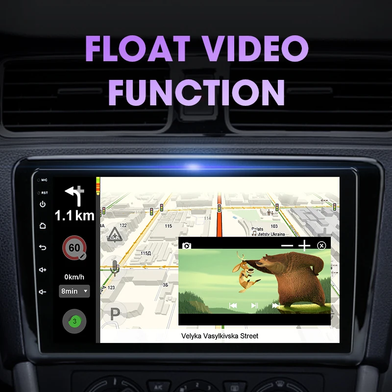 Автомобильный мультимедийный плеер JMCQ Android 9 0 4 Гб + 64 ГБ радио для VW Skoda Rapid Santana