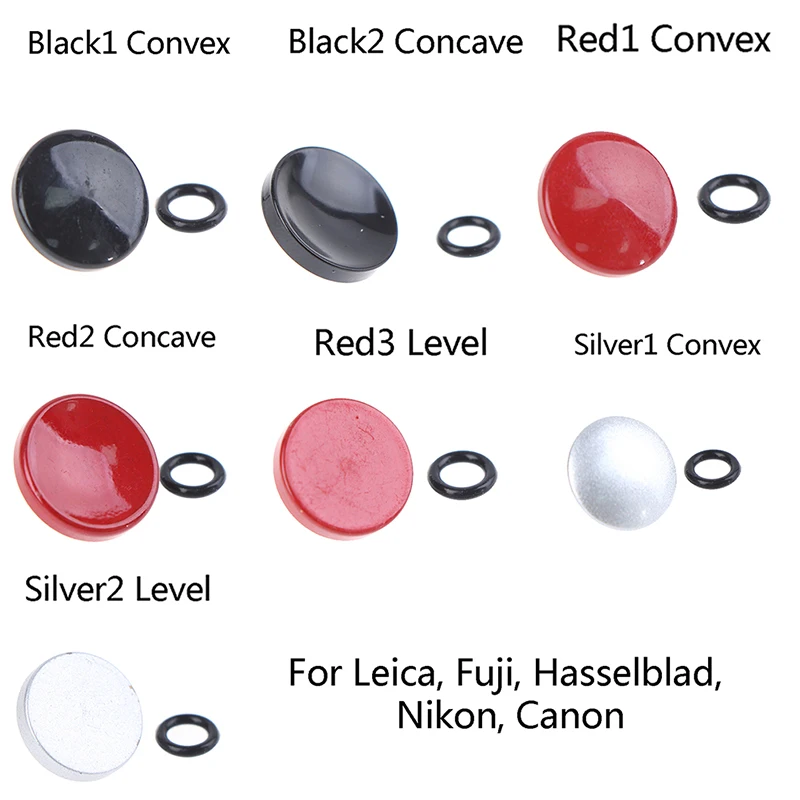 

Metal Concave Camera Soft Shutter Release Button For Fujifilm Fuji X-E3/X-PRO2/X-E2S/X10/X20/X30/X100/X100T with Rubber Ring