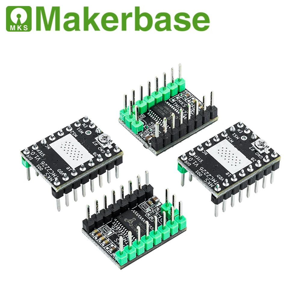 Драйвер шагового двигателя Makerbase MKS TMC2226 2226 StepStick детали для 3D-принтера 2 5 А UART