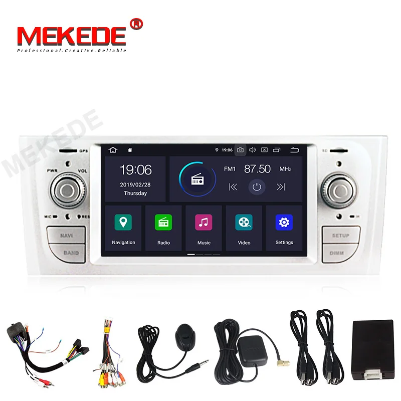 MEKEDE PX5 6,1 дюймов HD цифровой автомобильный стерео gps Android 9,0 для Fiat Grande Punto 199/310 2005-2009 Linea 323 2007-2011 YHTPD3L