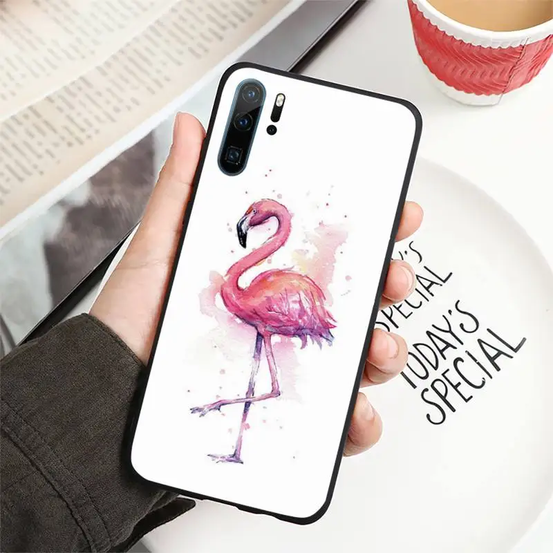 

Flamingo animal Phone Case For Huawei P40 P20 P30 Mate 40 20 10 Lite Pro Nova 5t P Smart 2019