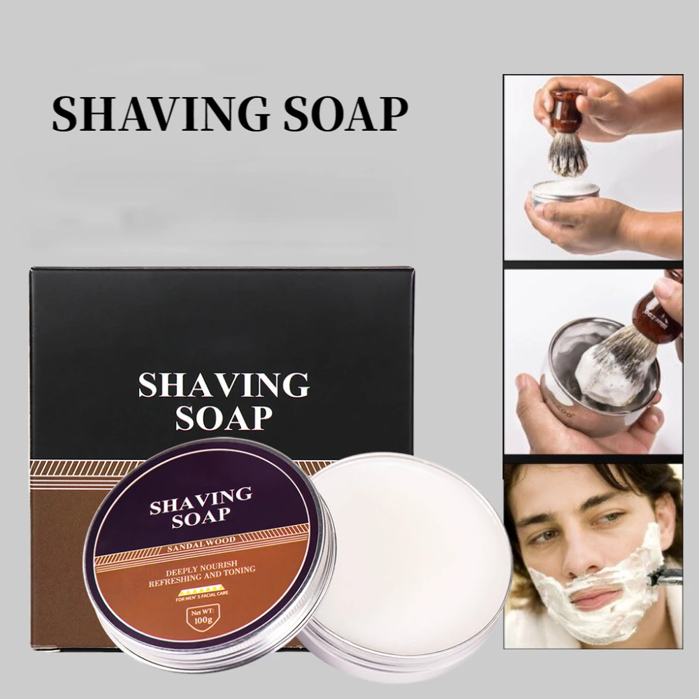 

Ароматизированное Мятное Мыло для бритья для мужчин, 100 г, в алюминиевой упаковке