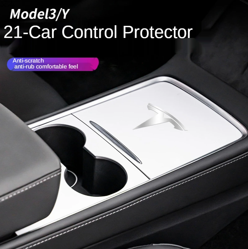 

central control panel central armrest box protective film modificationfor Tesla 21 model3 modelY car accessories