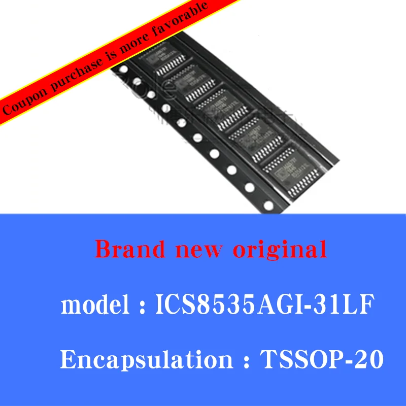 

2/pcs Lot New original ICS8535AGI-31LF ICS8535AGI-31 TSSOP20 clock buffer driver