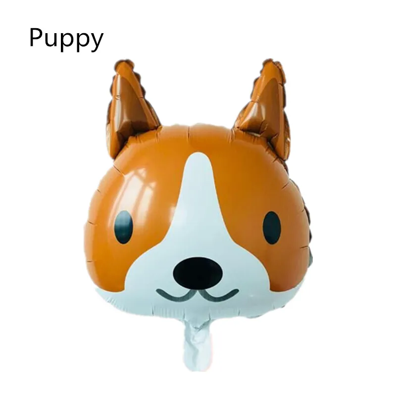 Милый 18 дюймовый мультяшный воздушный шар с головой животных лиса дельфин кролик