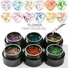 Цветочный УФ-гель Mtssii, 5 мл, гель с цветами, лак для ногтей, натуральный сушеный цветочный гель, красочный впитывающий УФ-лак для ногтей
