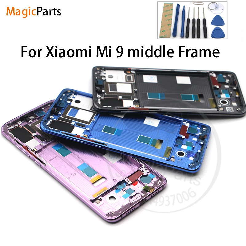 Для Xiaomi mi 9 mi ddle рамка поддерживающая рамка для ЖК-дисплея пластина корпус ободок Лицевая панель ободок для Xiaomi mi 9 запасные части
