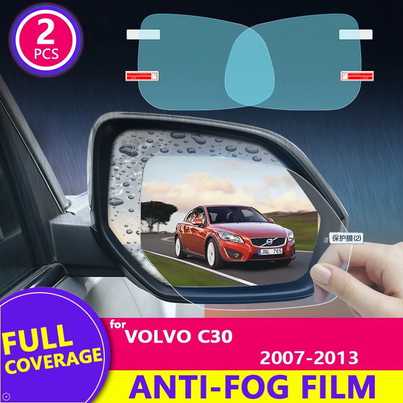 Плёнка дождевик на зеркало заднего вида с полным покрытием прозрачная