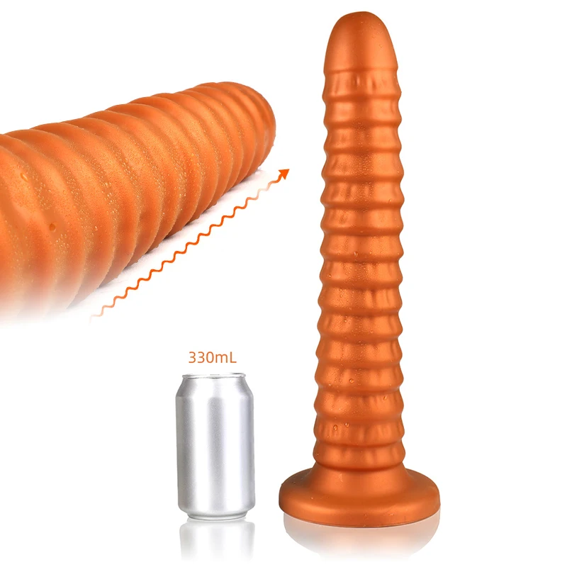 Огромная винтовая Анальная пробка с присоской анальная игрушка мягкая