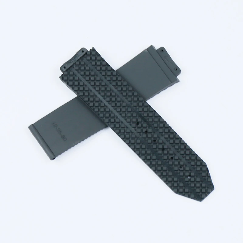 25mmx17mm Watch Accessories Rubber Strap For Hublot Big Bang Series Men and Women Watch Band Accessories