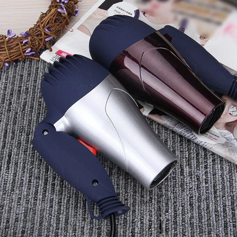 Коричневый складной фен для волос европейского размера 1500 Вт бытовой