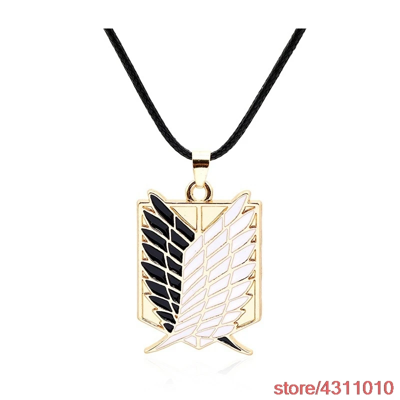 Модное ожерелье с подвеской в виде аниме атака на Титанов значок легиона цзюу но