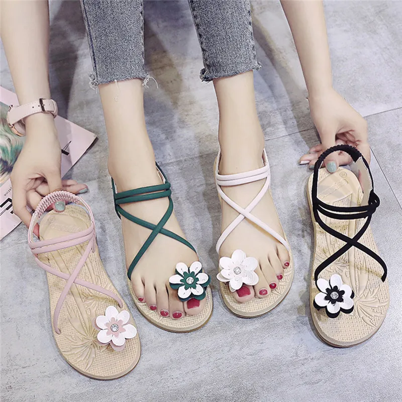 Женские сандалии в богемном стиле с бисером на завязках пляжная обувь | Обувь