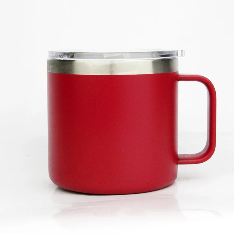 Кофейная кружка с ручкой изготовленная на заказ вакуумная фляжка из нержавеющей