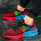 Кроссовки мужские сетчатые для тенниса, модная повседневная Уличная обувь для пар, мягкие дышащие, 2020