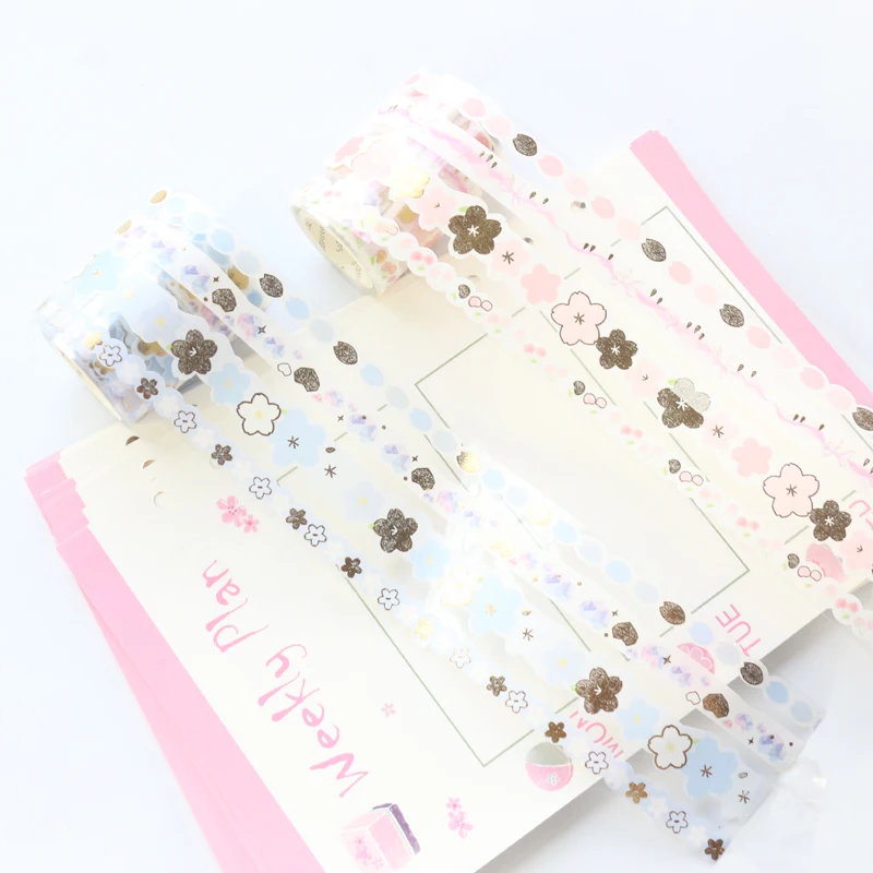 Domikee милые новые конфеты японская золотая фольга васи ленты рулоны набор