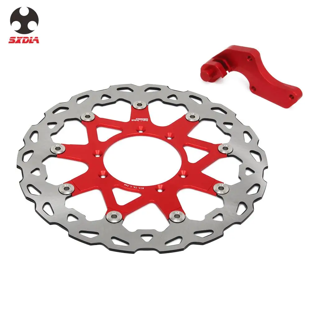 Мотоцикл 320 мм плавающие тормозные диски ротор с кронштейном для HONDA CR125R CRF250R CRF450R