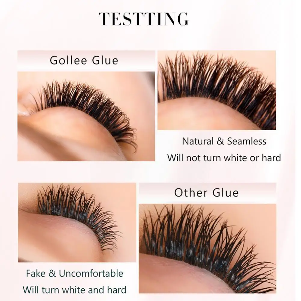 

5ml Pink Fast 1s Mild Eyelash Extension Glue No Trace Eye Low Eyelash Tool Extension Irritation Glue Beauty Y2O4