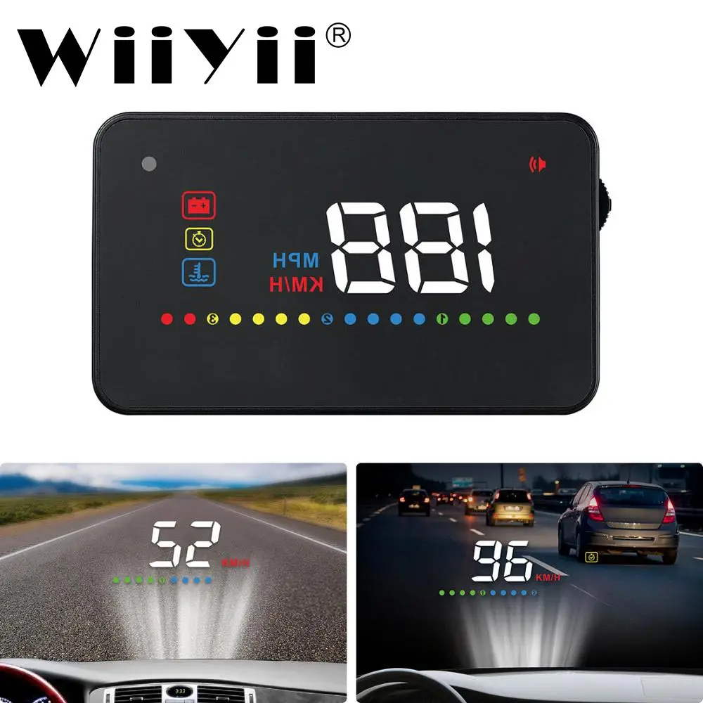 WiiYii A200 HUD OBD2 автомобильный универсальный Спидометр температура воды проекция на