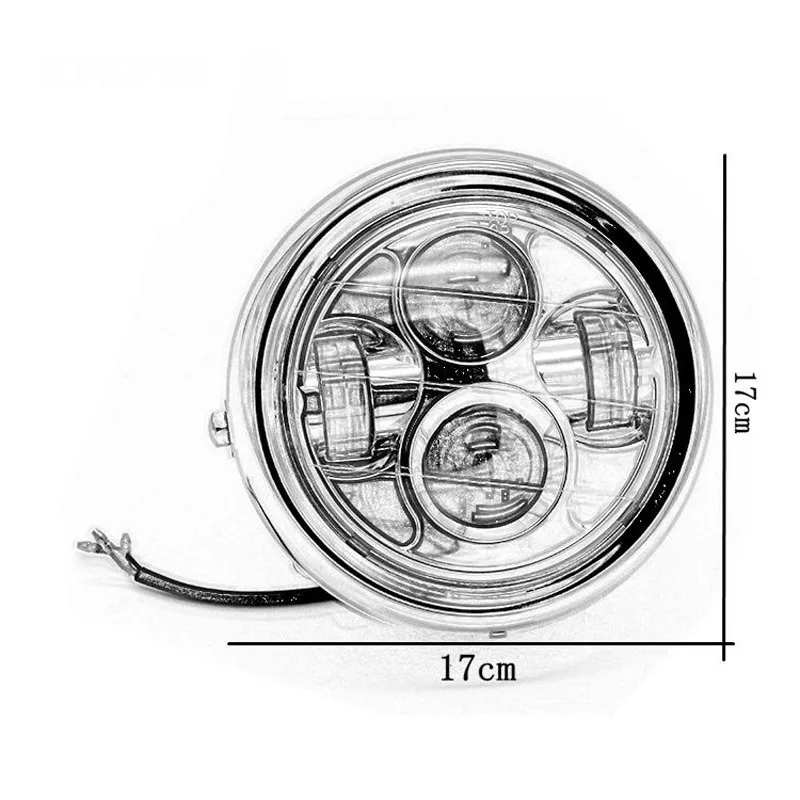 Мотоциклетный светодиодный светильник H4 с передней головкой дальним и Ближним