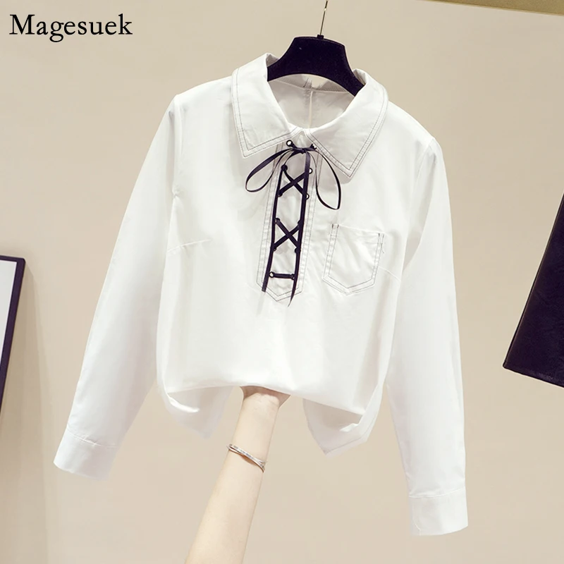 

Long Sleeve White Blouse Women 2021 New Plus Size Female Shirt Tops Turn-down Collar Office Ladies Blouses Casual Blusas 13124