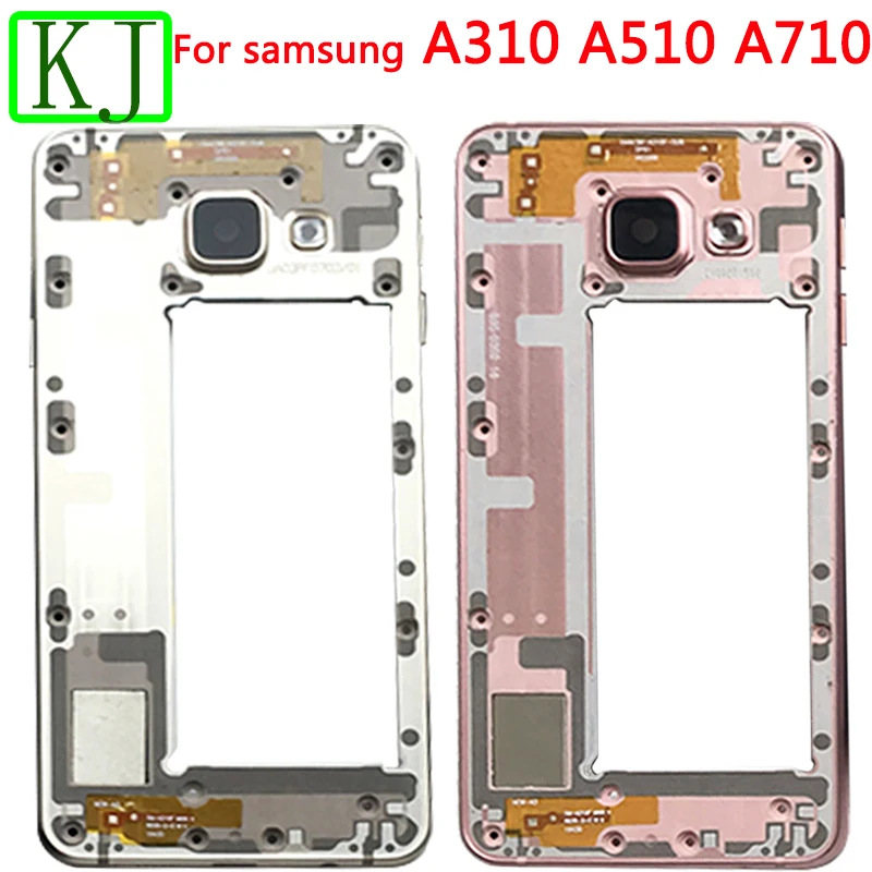 Для samsung Galaxy A3 A5 A7 A310 A510 A710 средняя передняя рамка корпуса