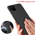 Магнитный автомобильный чехол для телефона Apple iPhone 12 Mini SE 2 12 11 Pro XS Max XR XS 8 7 6 Plus, невидимый Встроенный магнит, мягкий чехол из ТПУ