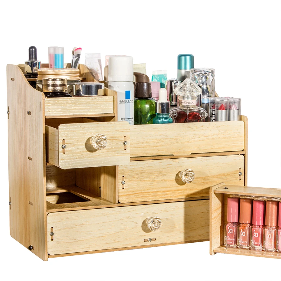 Органайзер HECARE для косметики деревянный органайзер ювелирных изделий сделай сам