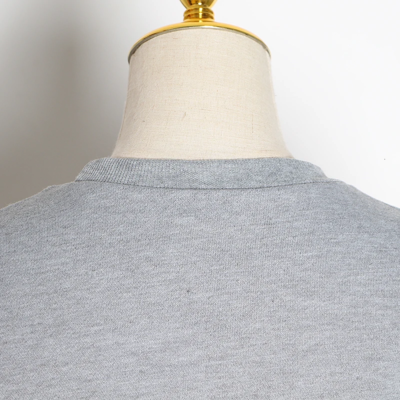 CHICEVER Лоскутные женские платья с бантами круглым вырезом фонарь длинным рукавом