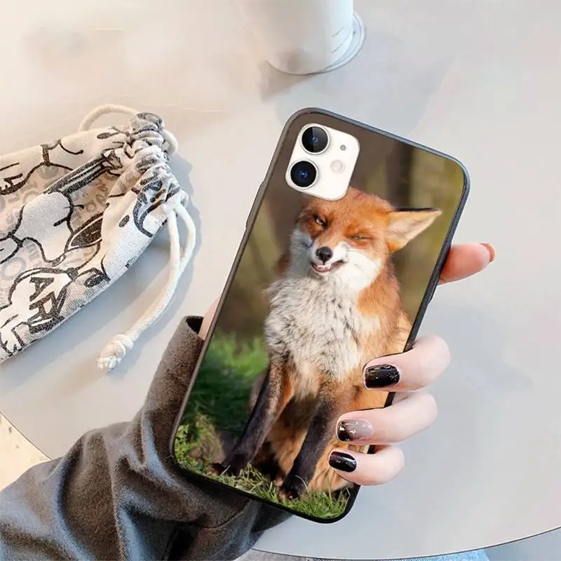 

red fox cute animal Phone Case for iPhone 12 11 mini pro XS MAX 8 7 6 6S Plus X 5S SE 2020 XR