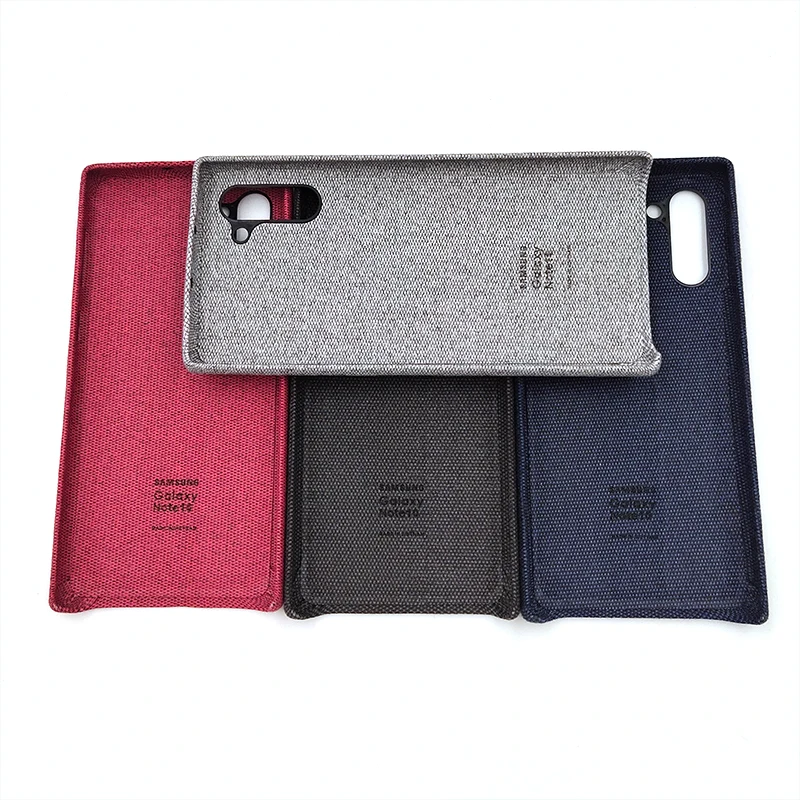 Samsung Note 10 Plus тканевый задний Чехол ультратонкая кожа холст защитный чехол для Galaxy