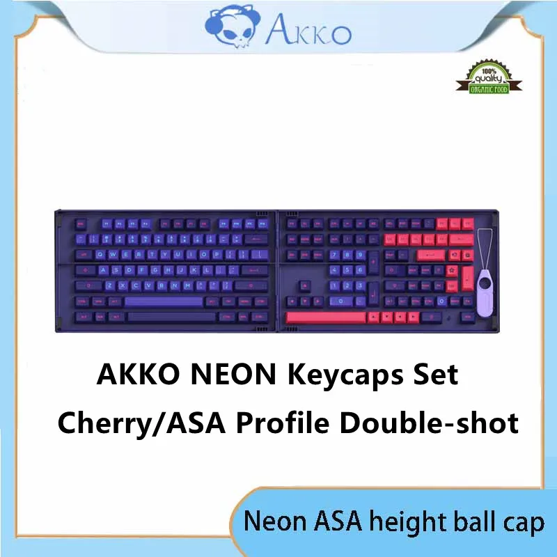 

Набор неоновых колпачков для клавиш AKKO Cherry/ASA Profile Double-shot PBT 108, Набор колпачков для клавиш с 49 дополнительными колпачками новинок