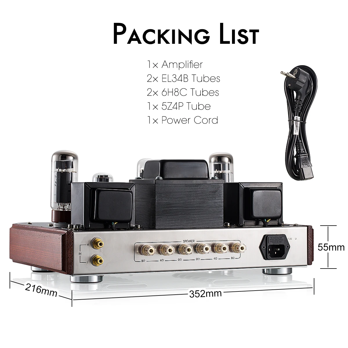 Усилитель клапанной трубки Nobsound EL34 ручной работы одноканальный Hi Fi стерео