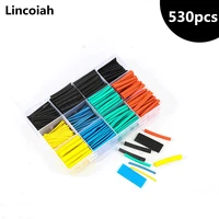 530pcsset heat shrink sleeving tubing tube assortment kit wrap cable weatherproof electrical connection electrical wire 21