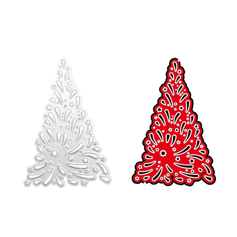 

Christmas Tree Metal Cutting Dies Stencils DIY Scrapbooking Album Paper Card Template Mold Embossing Decoration