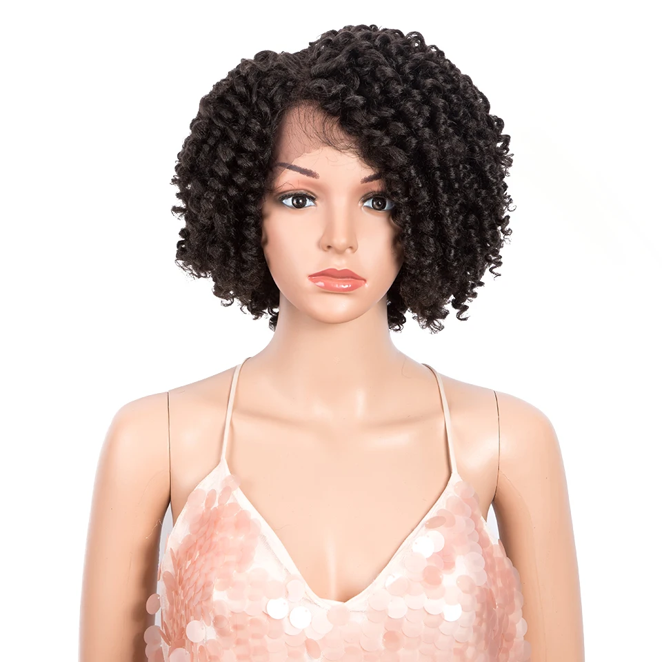 Кудрявые короткие синтетические парики на сетке 12 дюймов|Синтетические сетке| |