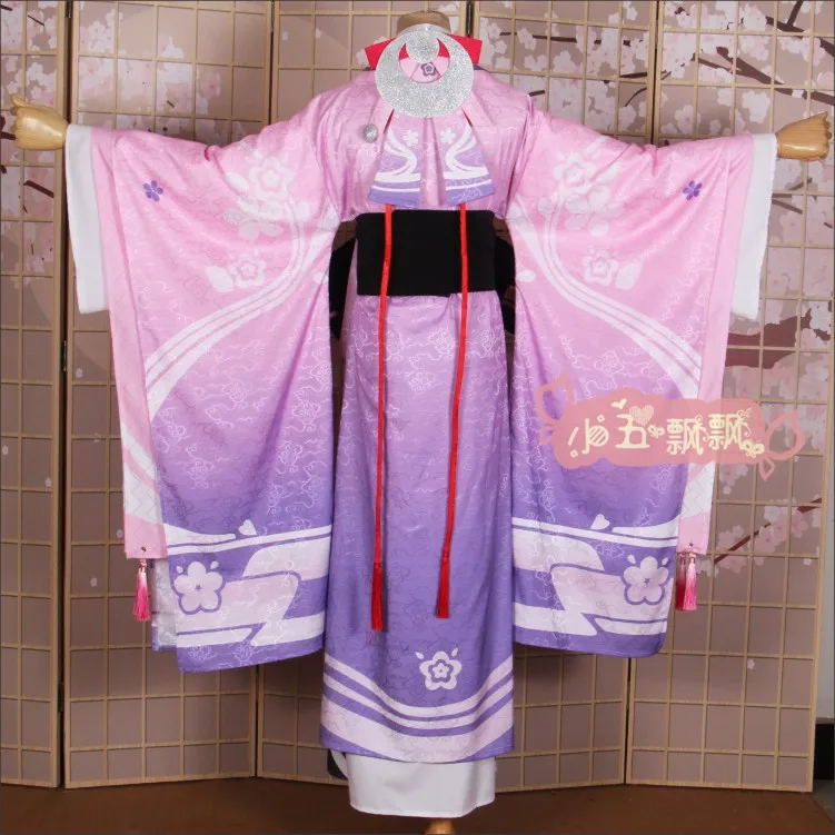 Женское платье-кимоно Onmyoji SSR enra розовое униформа Wafuku новинка 2020 | Тематическая