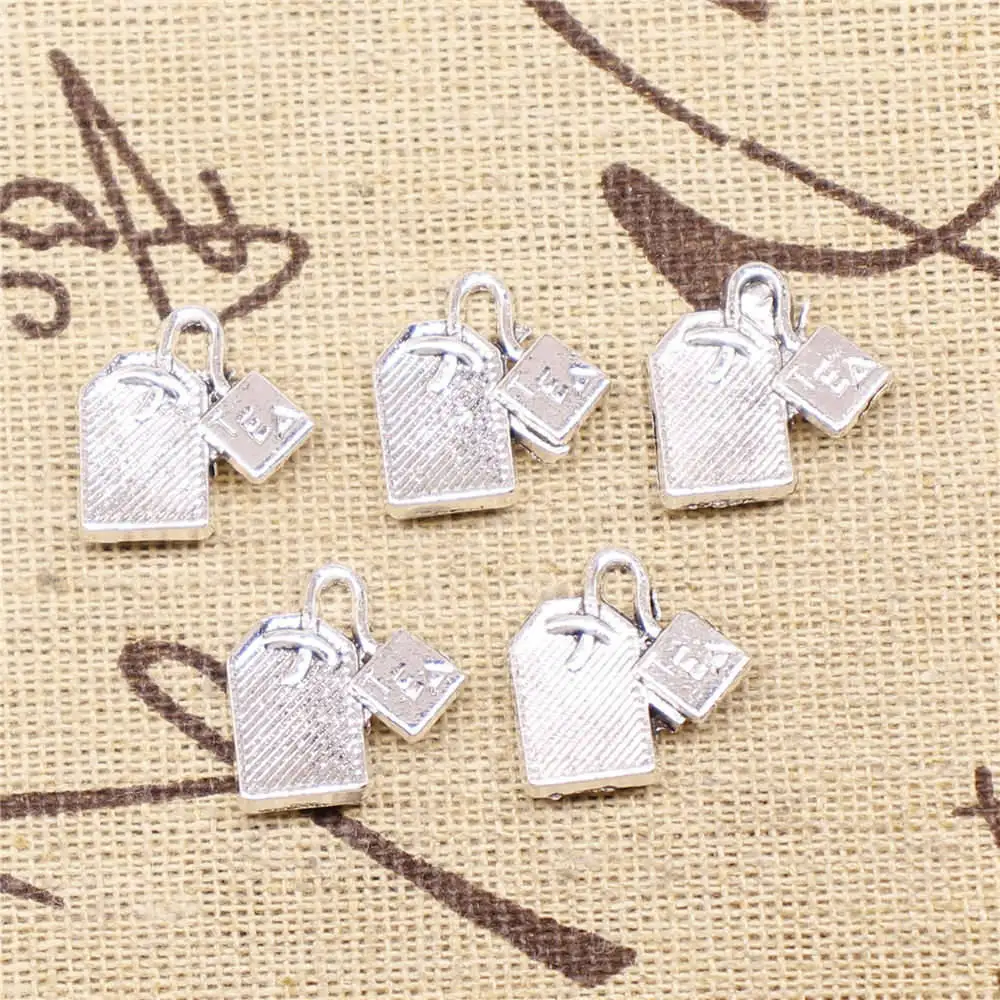 

Аксессуары для ювелирных изделий, подвески для чая, античное серебро, 30 шт., 15x15 мм