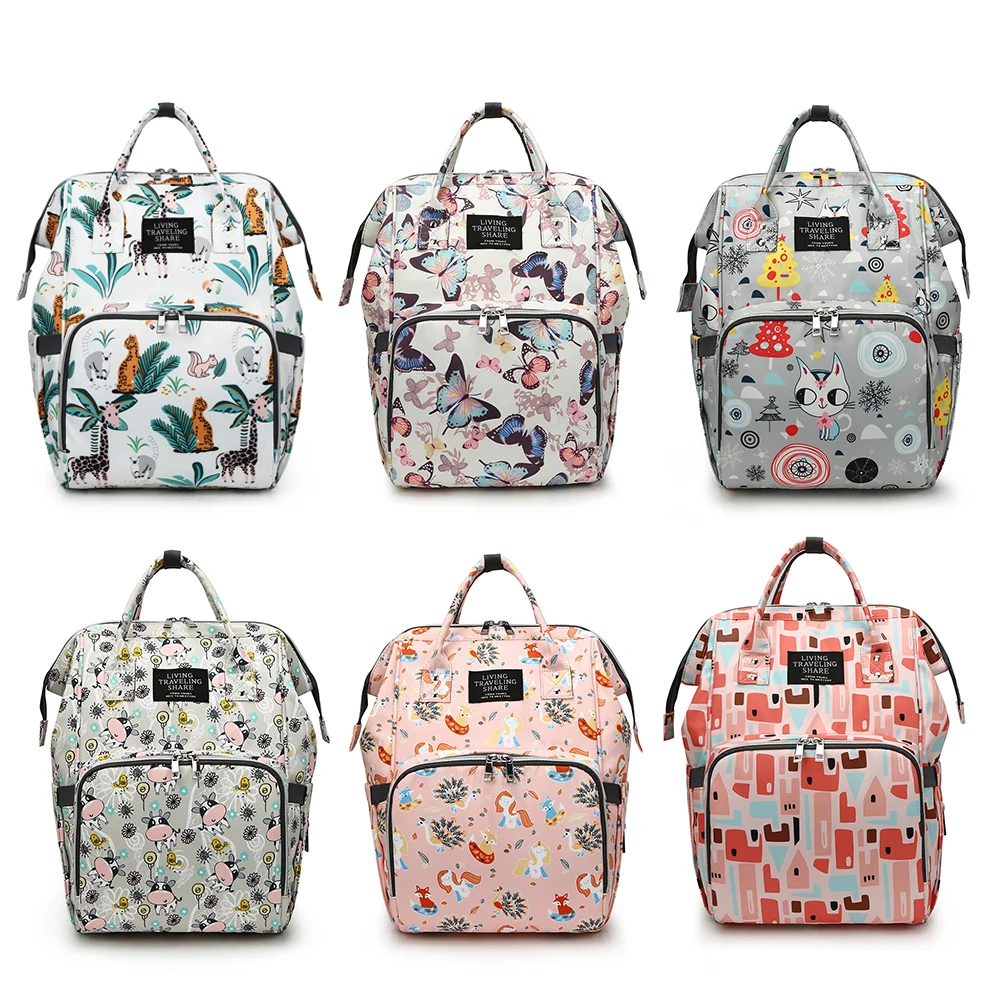 

Fashion Mummy Maternity Nappy Diaper Backpack Bag Travel Backpack Mummy Backpack Multi-function Waterproof Outdoor Diaper Bags