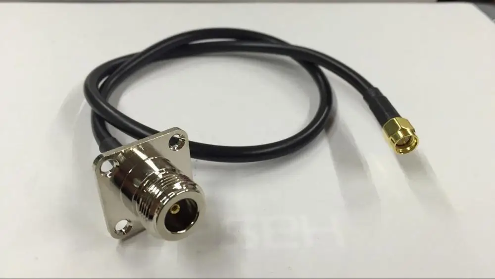 

2 m N female head (with flange screw) to SMA internal thread 50-3D pure copper wire
