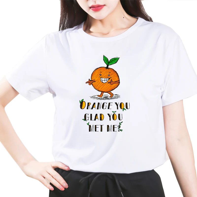 

Oranges Food Tops T Shirt Women Tshirt New Vogue Tshirt Graphic Tee Cute Women T-shirt Female Tee Shirt 90s Girls Tee Tshirt