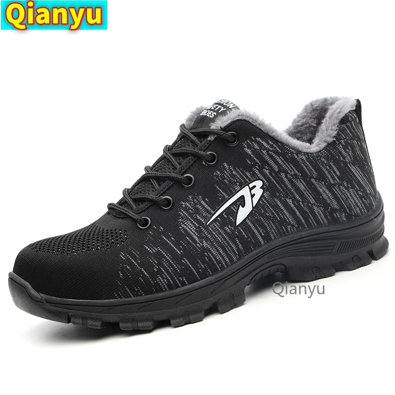 

Защитная обувь для мужчин и женщин, подходит для защиты от ударов и ударов со стальным носком, теплая обувь, 2021