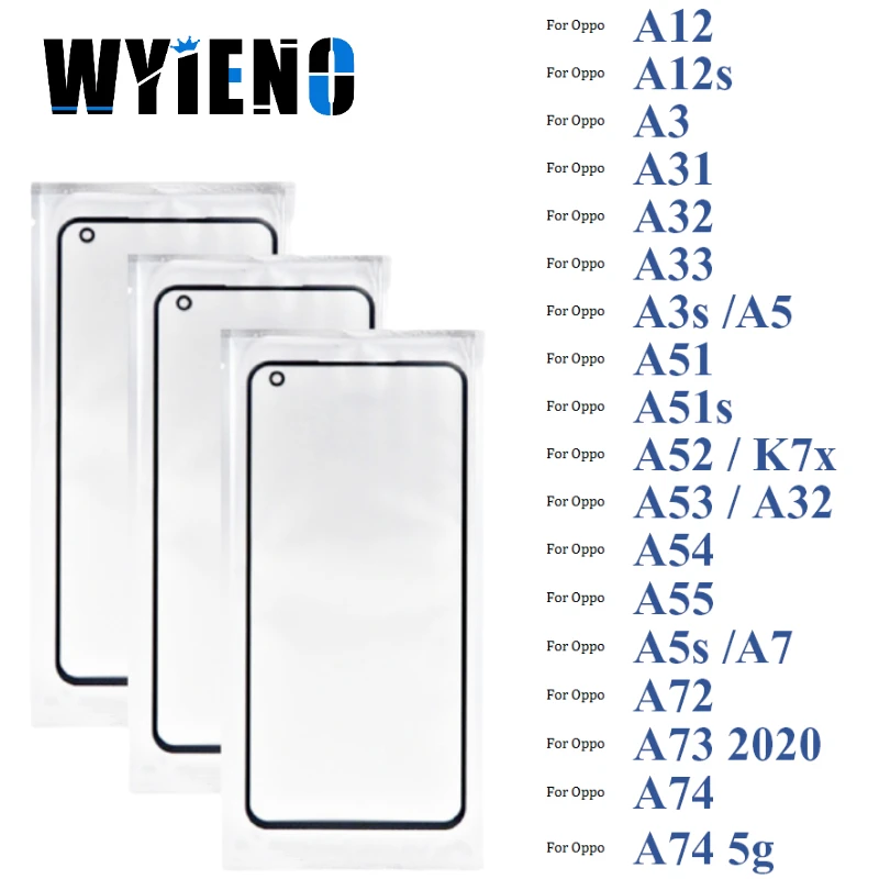 Черный дигитайзер ЖК Сенсорная стеклянная панель для Oppo A12 A12s A3 A31 A32 A33 A3s A5
