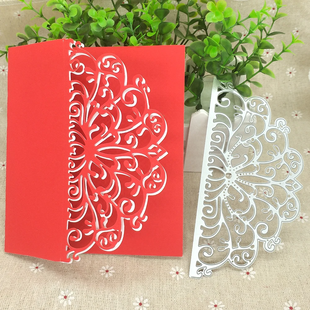 

Semicircle hollow lace photo album metal cutting mold, scrapbook, photo frame, photo album decoration, DIY handmade art