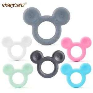 TYRY.HU силиконовый Прорезыватель для зубов в форме мыши, Детские зубные кольца, не требующие бисфенола