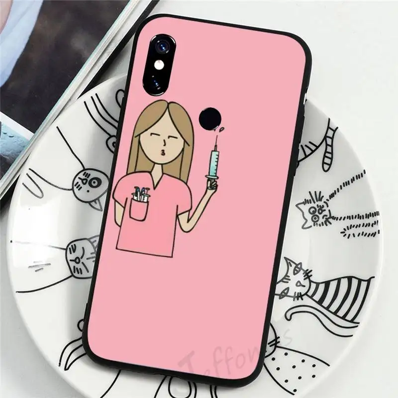 

Spain Cartoon Medicine Doctor Nurse fashion Phone Case For Xiaomi Redmi 4x 5 plus 6A 7 7A 8 mi8 8lite 9 note 4 5 7 8 pro