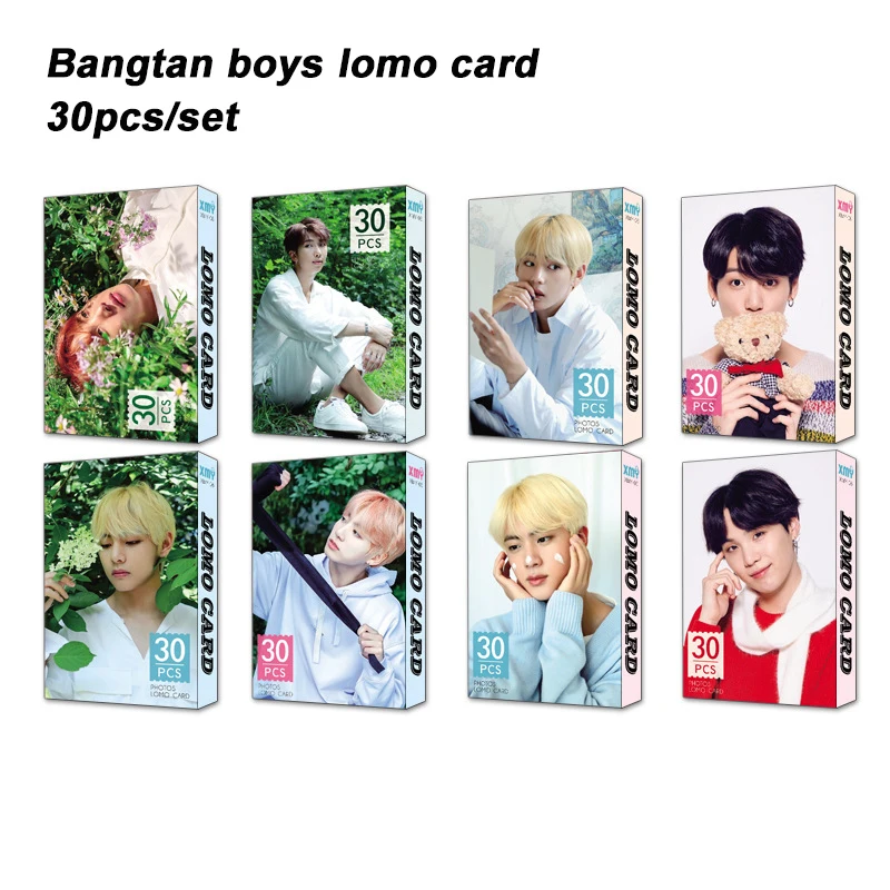 30 шт./компл. модный постер Kpop Bangtan Boys Фотокарточка JUNGKOOK V JIMIN SUGA фотоальбом ломо